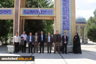 تجدید میثاق با شهدا در گلزار شهدای اسدآباد در روز معارفه 3