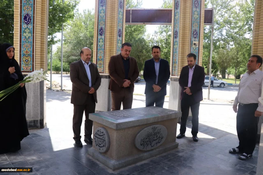 تجدید میثاق با شهدا در گلزار شهدای اسدآباد در روز معارفه 4