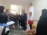 افتتاح کانون هلال احمر در دانشکده ملی مهارت دختران اسدآباد با حضور مسئولان استانی و شهرستانی 5